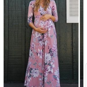 Maternity maxi dress